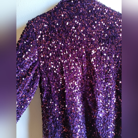 Nanette Lepore sequined velvet blazer NWT - Picture 6 of 7